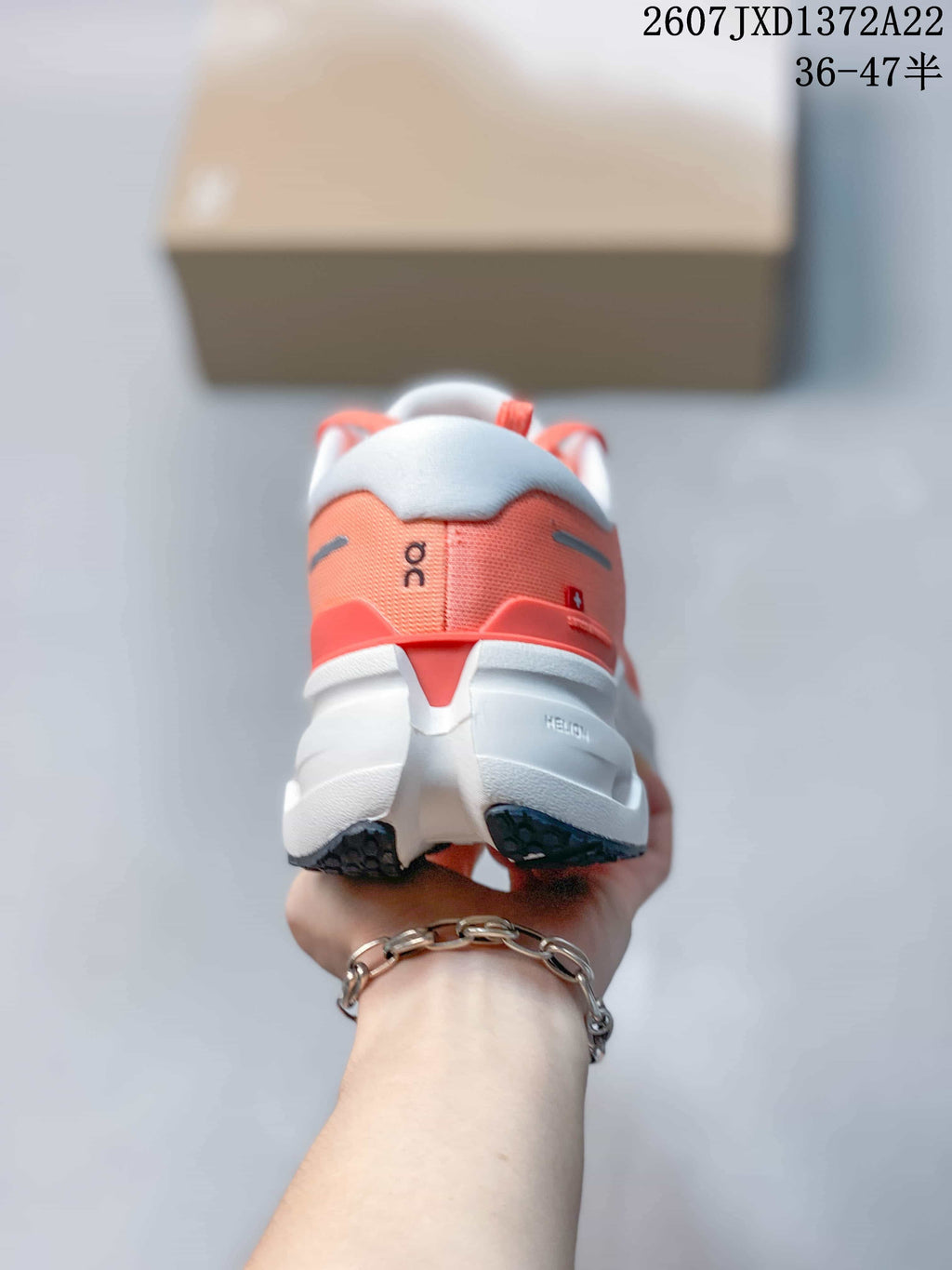 On Cloudrunner 3 Running Sneakers Coral White 2607JXD1372A22