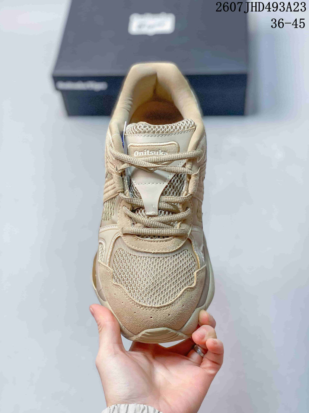 Onitsuka Tiger TIGRUN Retro Running Sneakers Beige 2607JHD493A23