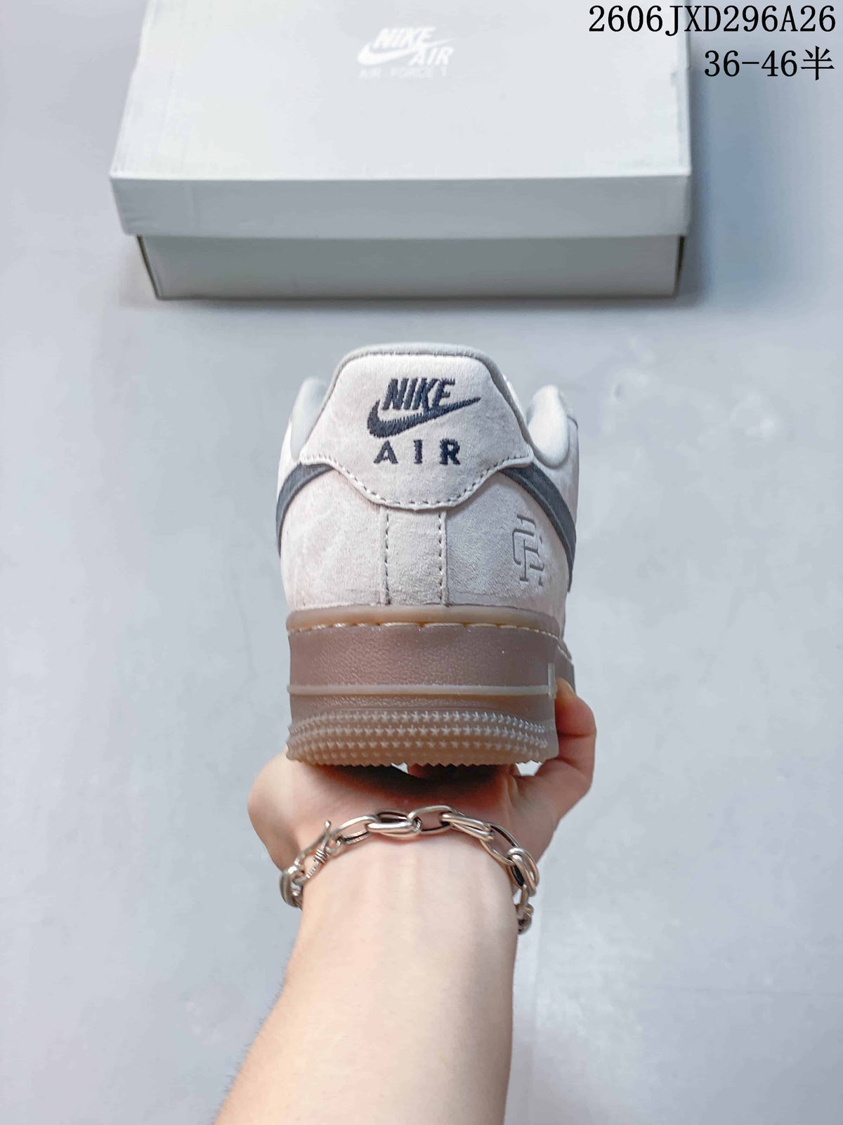 Nike Air Force 1 '07 Low Sneakers in White and Grey