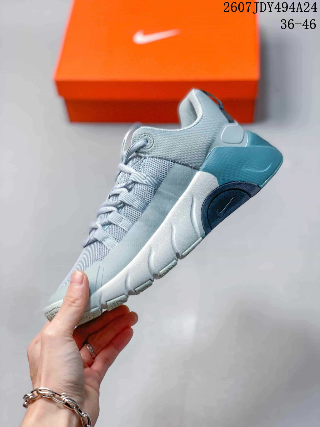Nike Free Metcon 6 Training Shoes Light Gray Blue