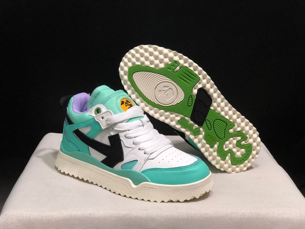 Off-White Out Of Office High-Top Sneakers Mint White