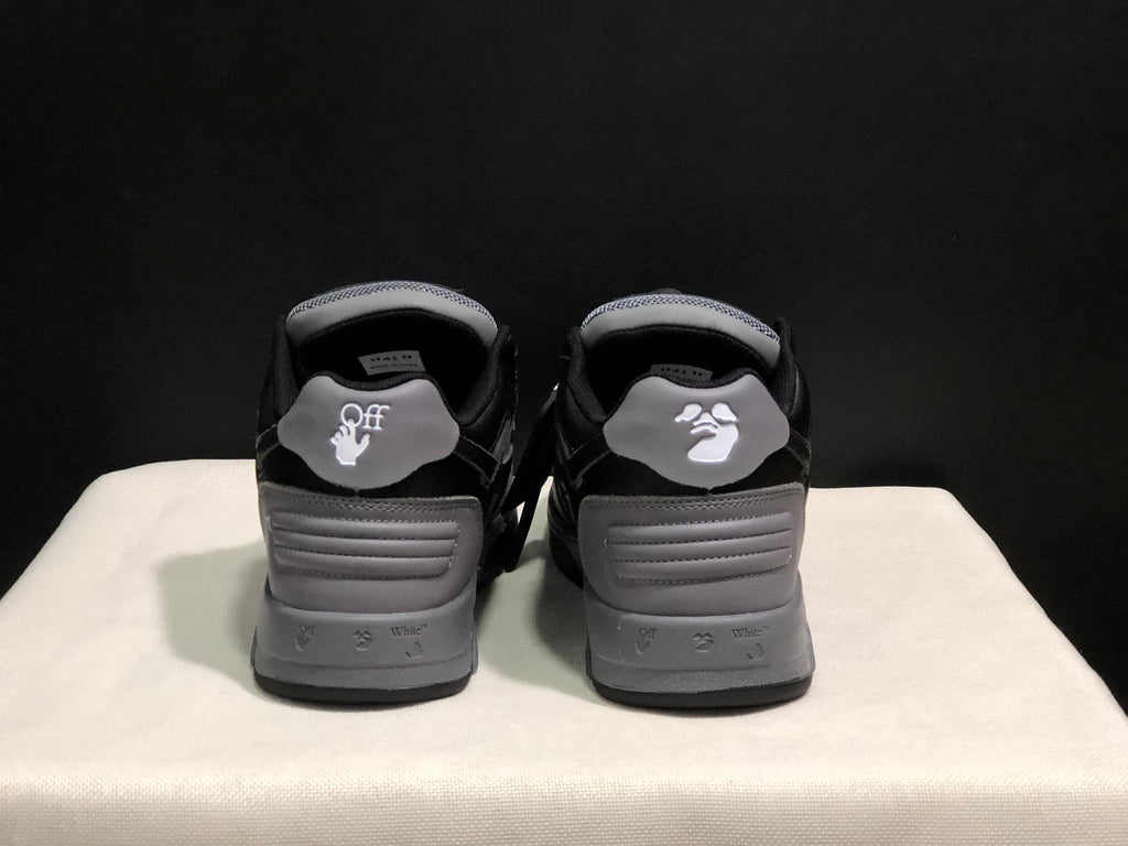 OFF-WHITE Out Of Office Low-Top Sneakers Grey and Black