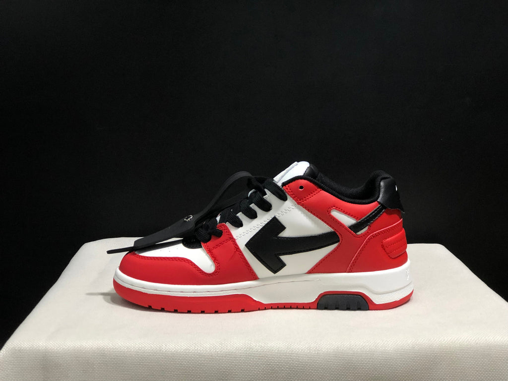Off-White Out Of Office Low-Top Sneakers Red White Black