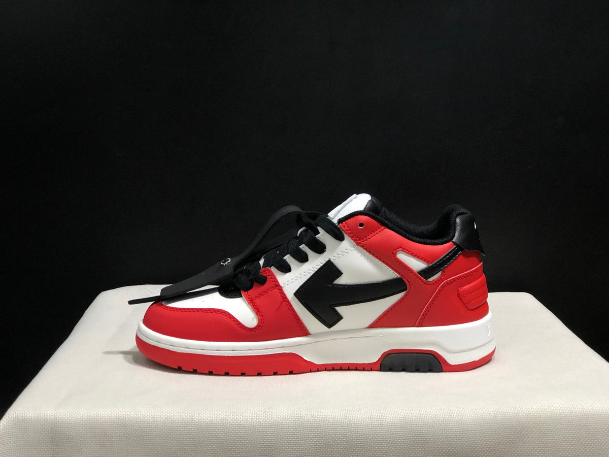 Off-White Out Of Office Low-Top Sneakers Red White Black
