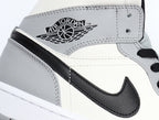 Jordan 1 High Dior-Inspired Sneakers Grey White Black