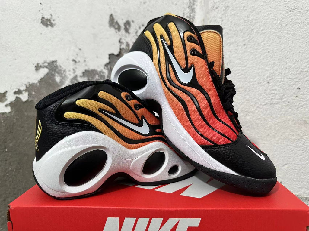 Nike Air Flightposite Orange Gradient Basketball Shoes