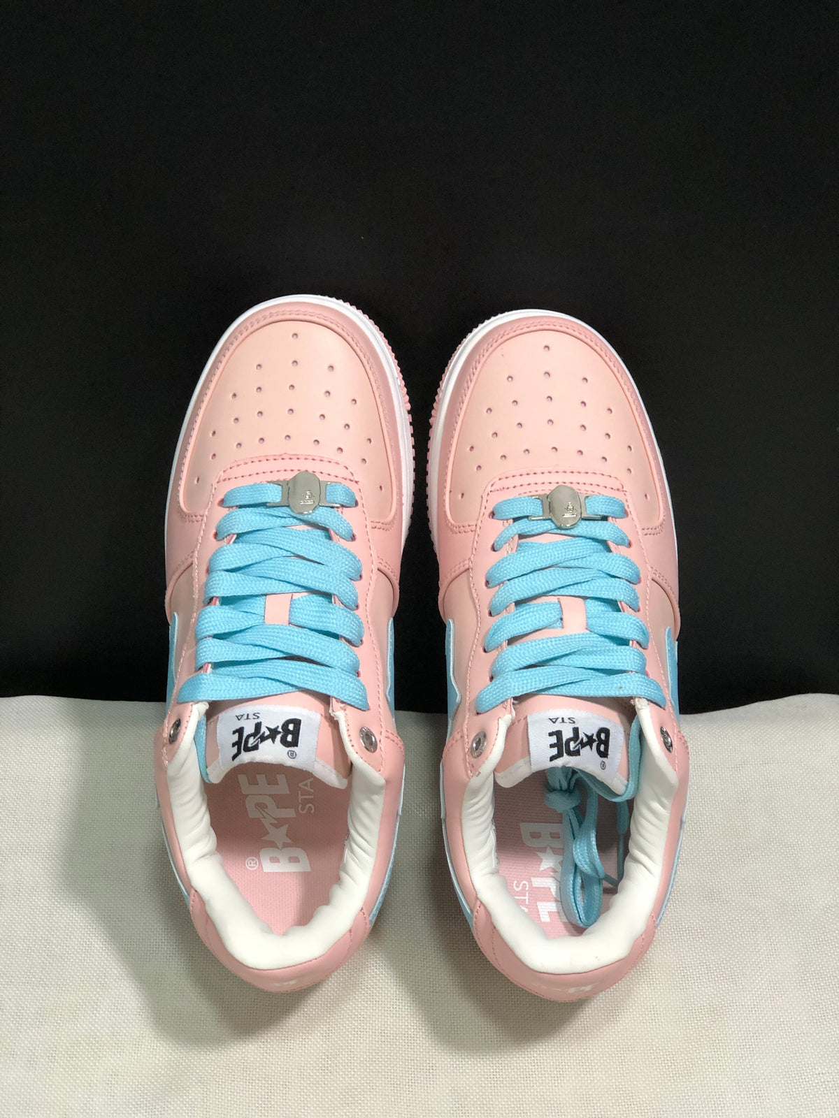 Bape Sta Low-Top Sneakers Pink Blue