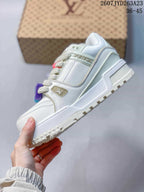 Louis Vuitton Trainer Maxi Low-Top Sneakers White 712530URY