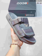 ECCO Grey Adjustable-Strap Sandals 06JHD510A30