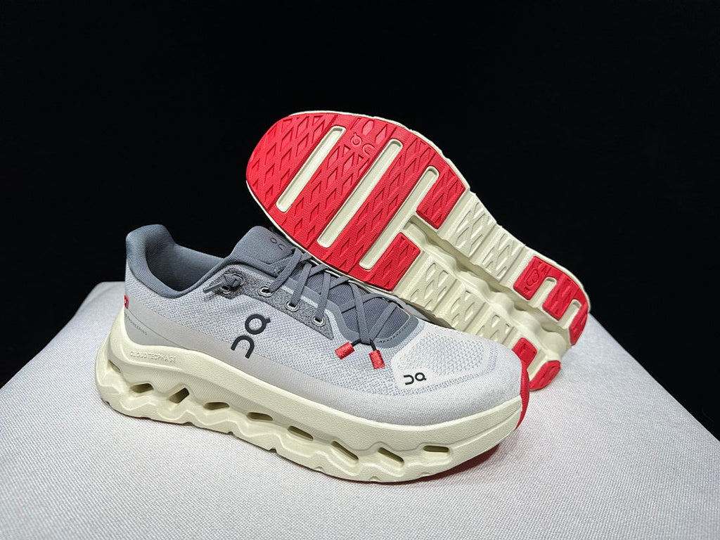 On Cloudtilt Sneakers in Ivory and Gray