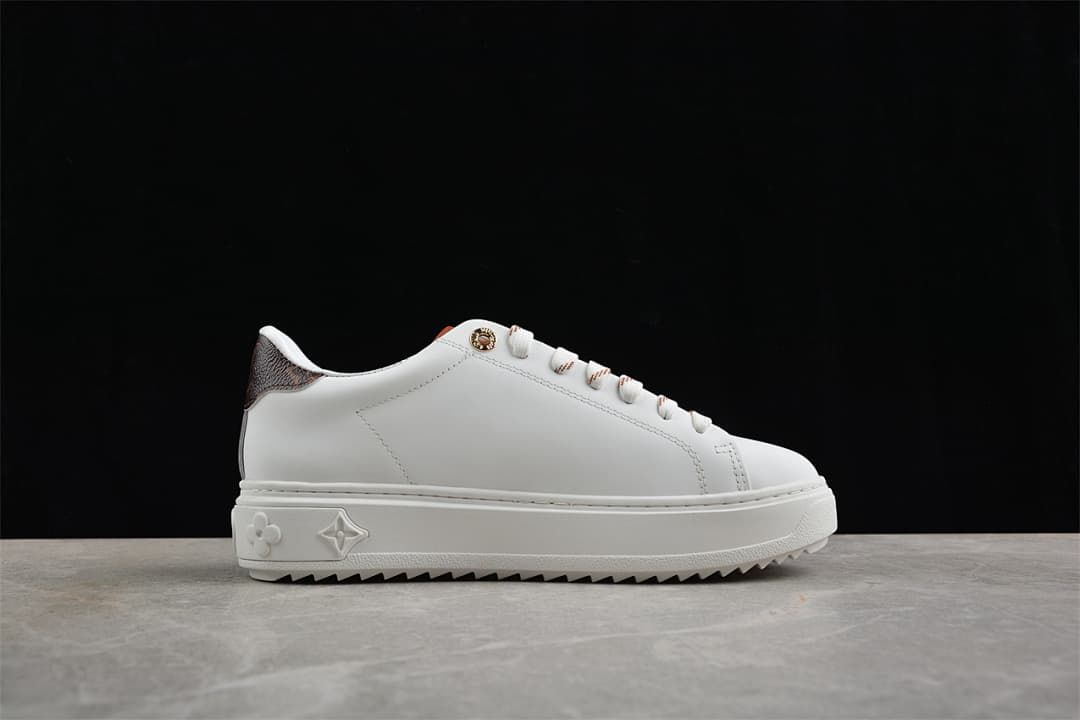 Time Out Low White Platform Sneakers