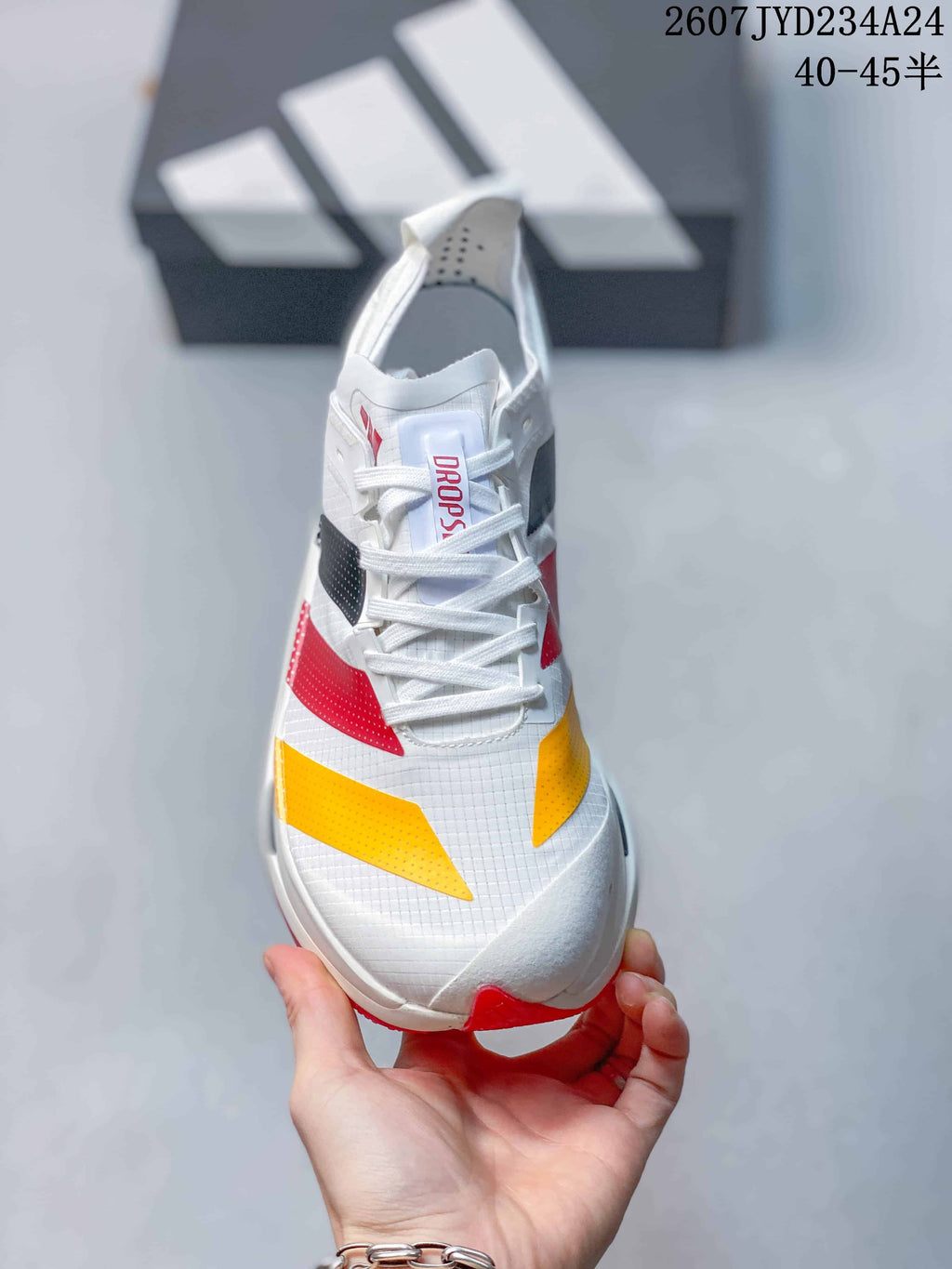 adidas Adizero Dropset Elite Running Shoes White Multicolor