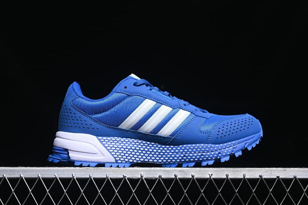 adidas S77540 Blue Mesh Trail Sneakers