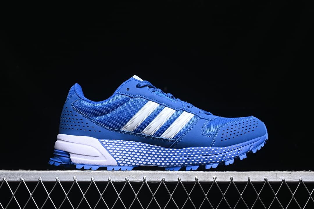 adidas S77540 Blue Mesh Trail Sneakers