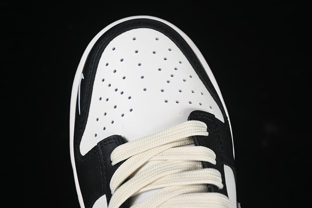 Nike SB Dunk Low Black White Pink Bow Sneakers
