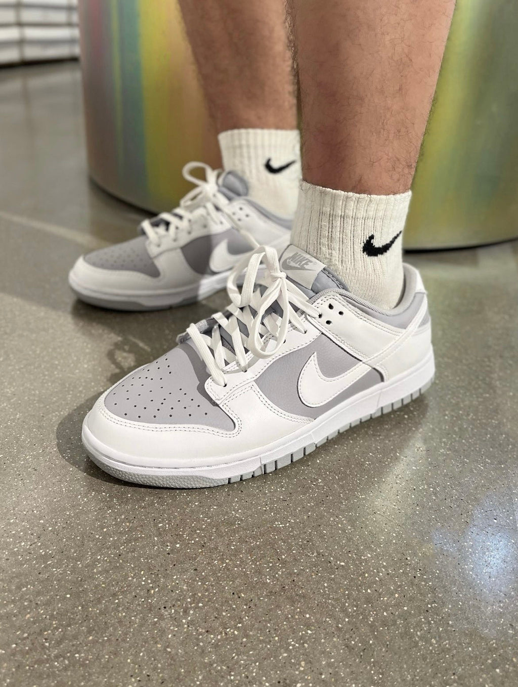 Nike Dunk Low Retro Sneakers, Wolf Grey/White, DJ6188-003