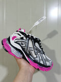 9155 Runner Sneakers Silver Black Fluorescent Pink