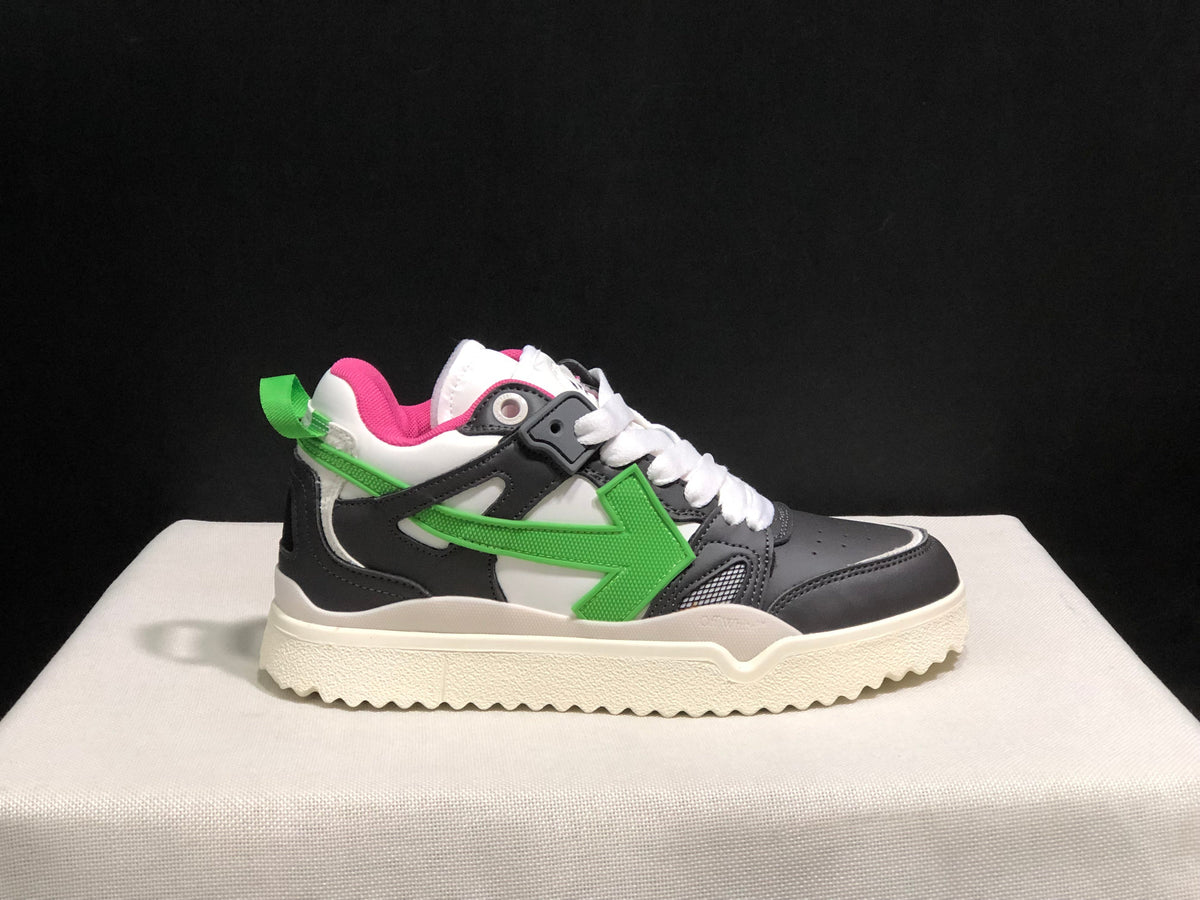 Off-White Out Of Office Sneakers Black Grey Green