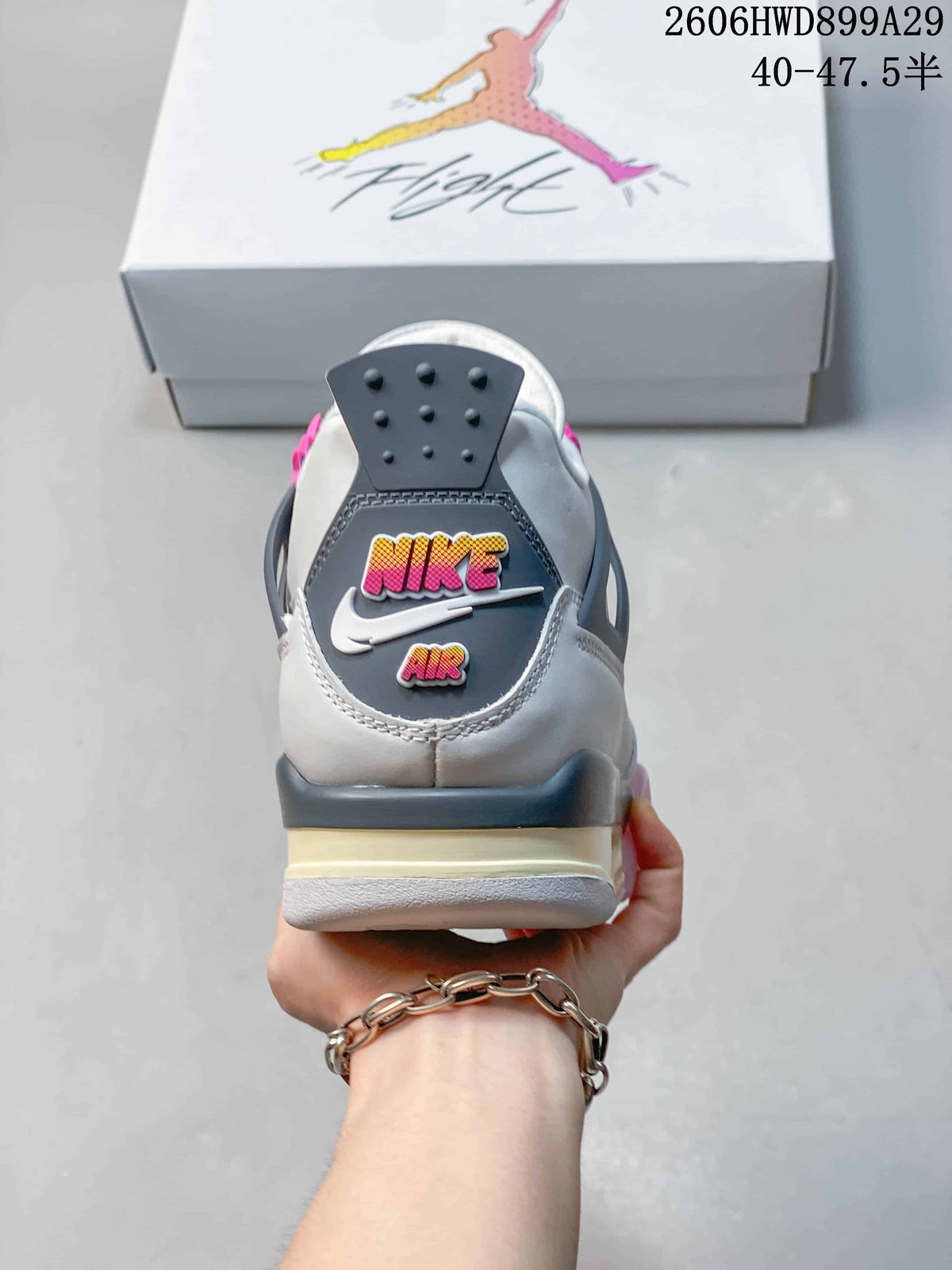 Jordan Air Jordan 4 Retro Comic White Pink Sneakers
