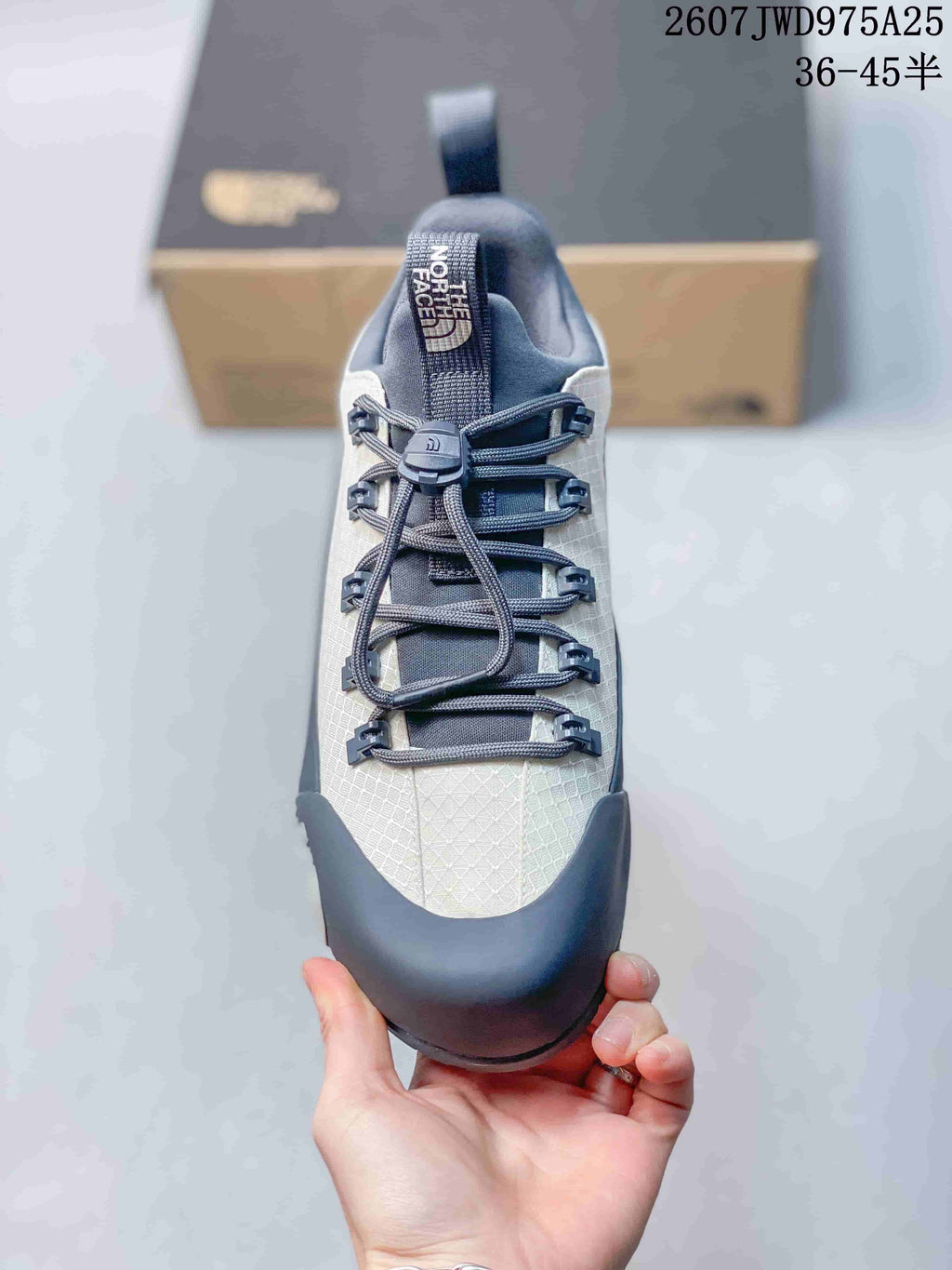 The North Face Hiking Sneakers Gray and White 2607JWD975A25