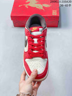 Nike SB Dunk Low Year of the Horse Red Cream Sneakers