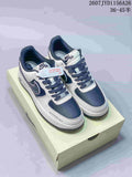 Nike Air Force 1 Low White and Navy Sneakers
