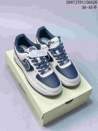 Nike Air Force 1 Low White and Navy Sneakers