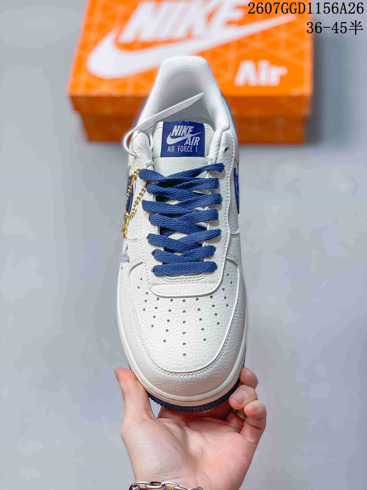 Nike Air Force 1 Low White Blue Sneakers 07GGD1156A26