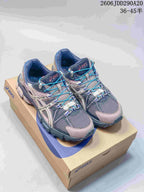 ASICS Tiger Gel-Kahana 8 Trail Sneakers in Gray, Pink & Navy