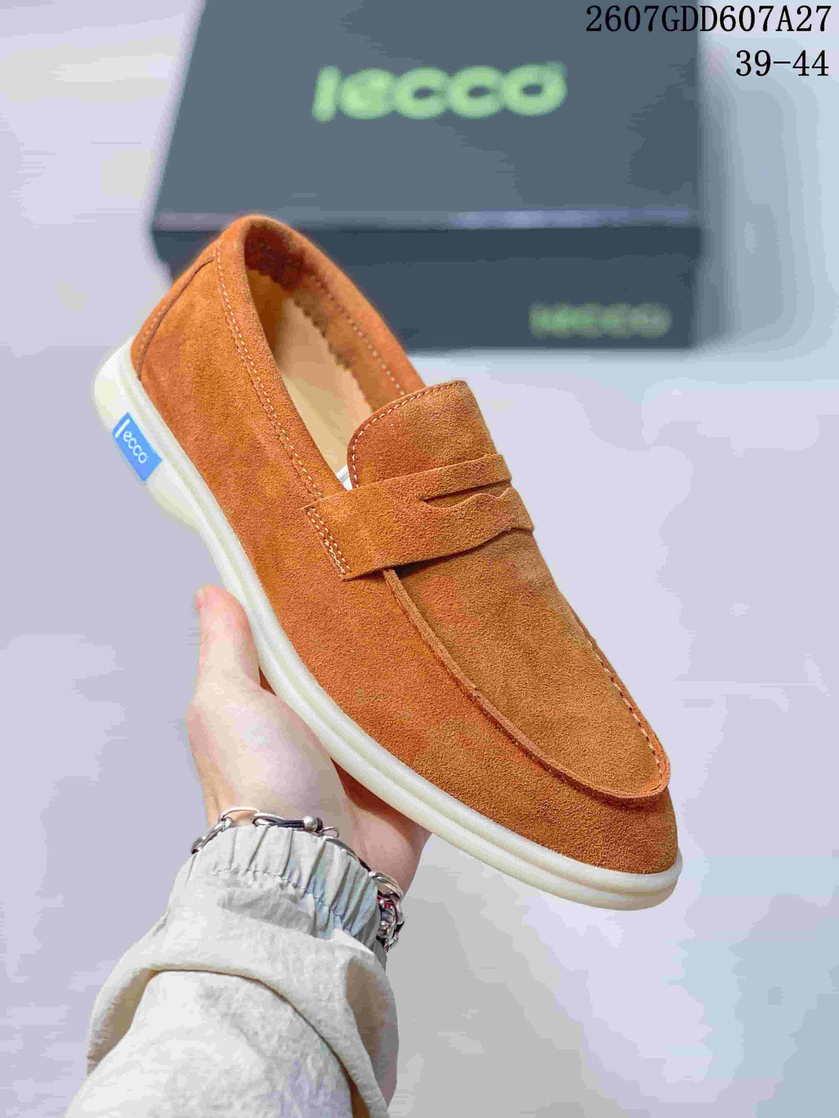 ECCO 722070QEE Brown Penny Loafers
