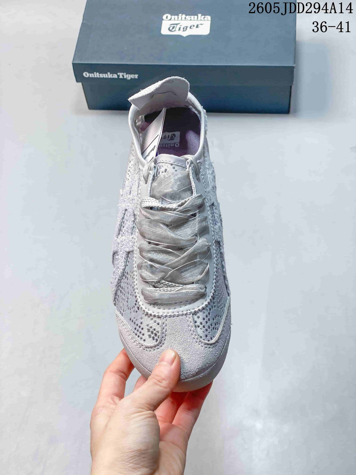 Onitsuka Tiger Mexico 66 Gray Textile Sneakers JDD294A14