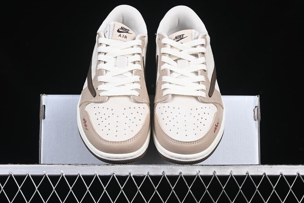 Nike Air Jordan 1 Low OG SP Travis Scott Fragment Beige Brown