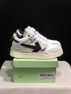 Off-White White Sneakers with Black Arrow Detail