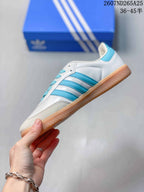 Adidas Samba Low-Top Sneakers White and Blue