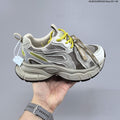 GGCC G26U8612 Women's Retro Chunky Sneakers, Gray and Yellow