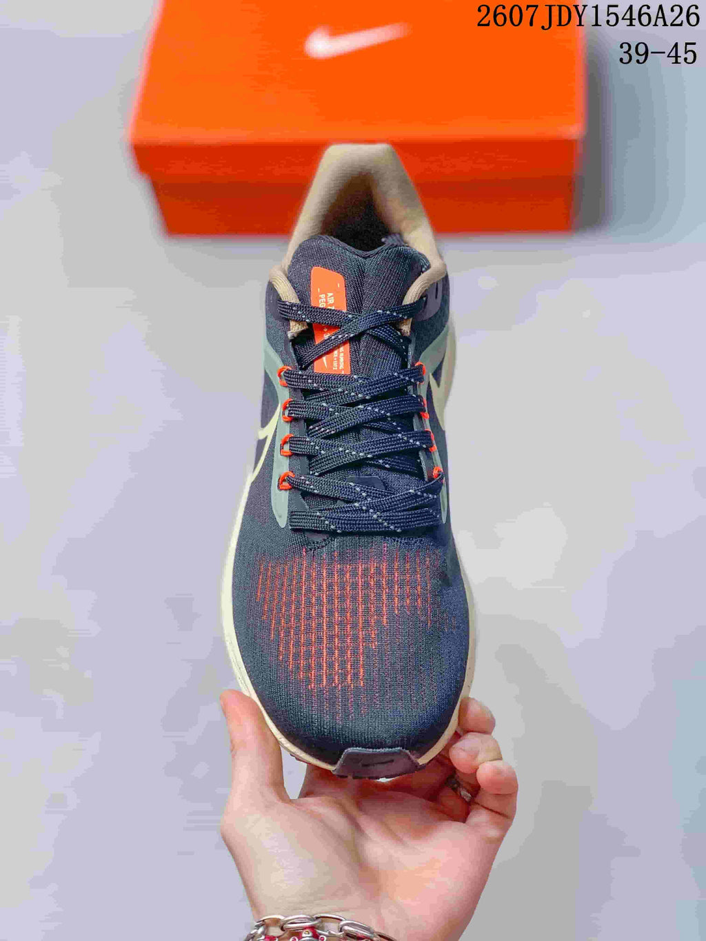 Nike Air Zoom Pegasus 39 Running Sneakers Navy Orange