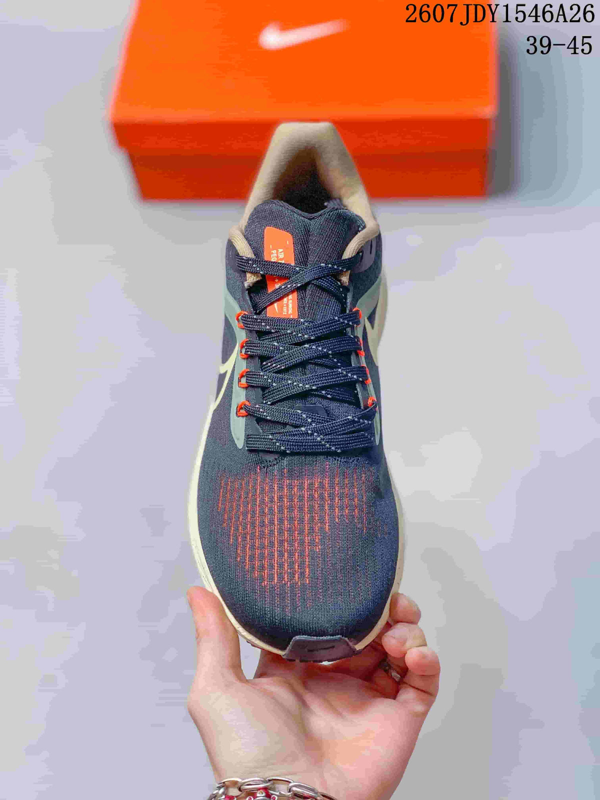 Nike Air Zoom Pegasus 39 Running Sneakers Navy Orange