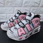 Nike Air More Uptempo Sneakers in Pink and Grey