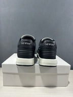 Off-White Out Of Office Low-Top Sneakers Black White OMAI89C99LEA0070110