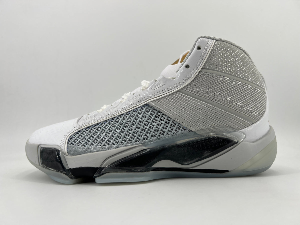 Gray and Black High-Top Basketball Sneakers