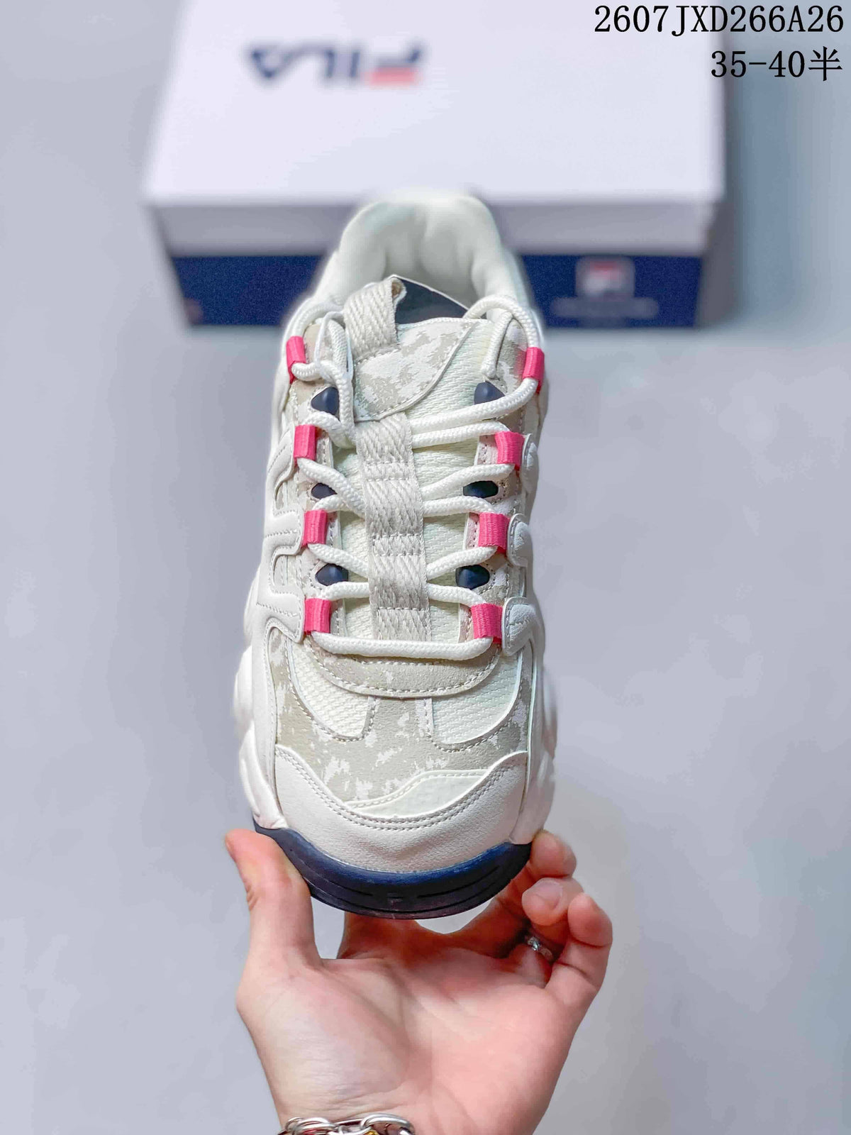FILA Croissant Low-Top Sneakers White and Gray
