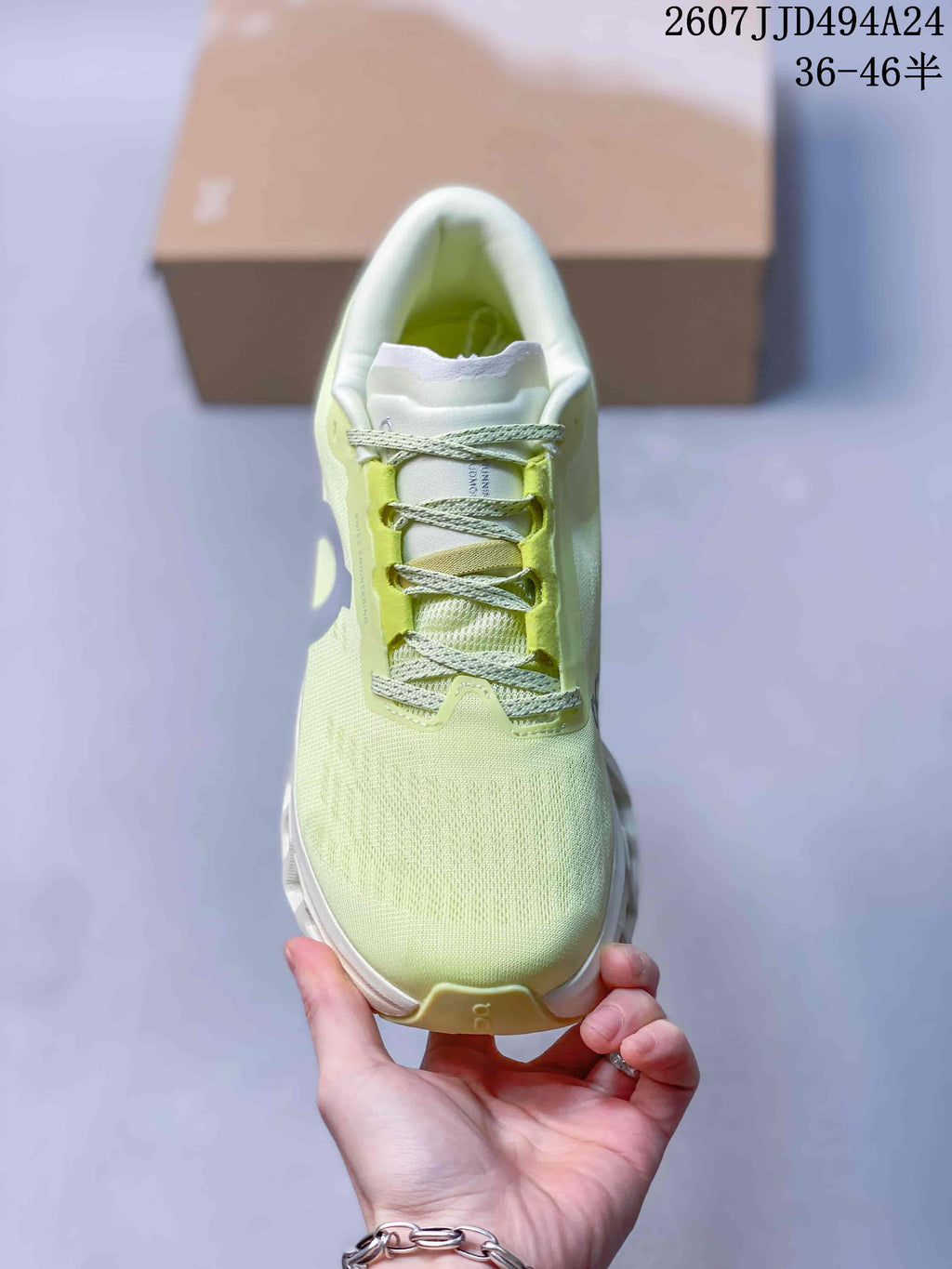 On Cloudmonster 3 Lime Green White Sneakers