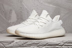 Yeezy 350 V2 White Knit Low-Top Sneakers