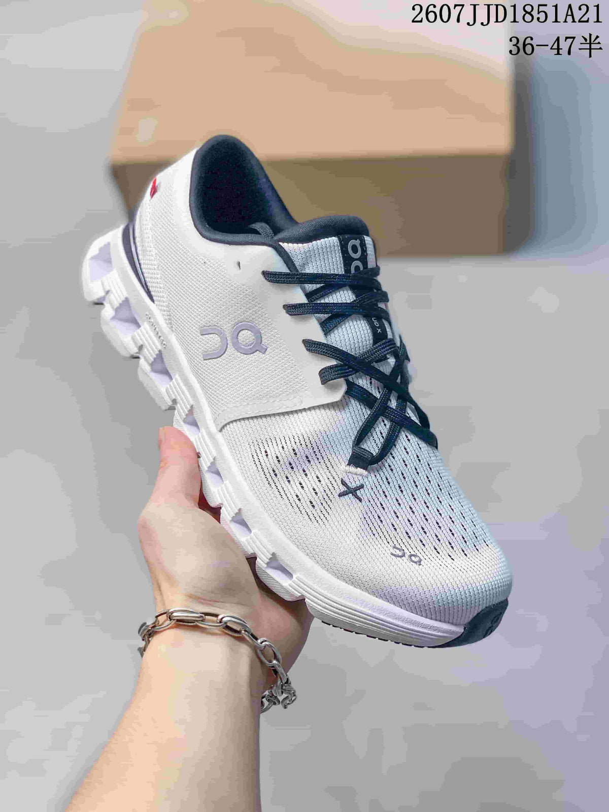 On Cloud X 4 Low-Top Sneakers White Navy JD1851A21