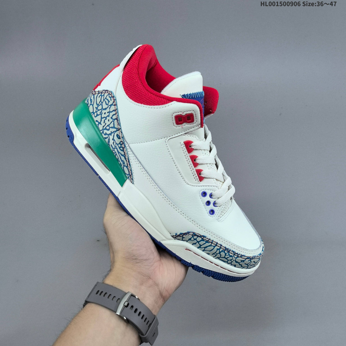 Jordan Air Jordan 3 Retro Chalk Track Red Sneakers