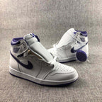 Air Jordan 1 Court Purple High-Top Sneakers White/Purple CD0461-151