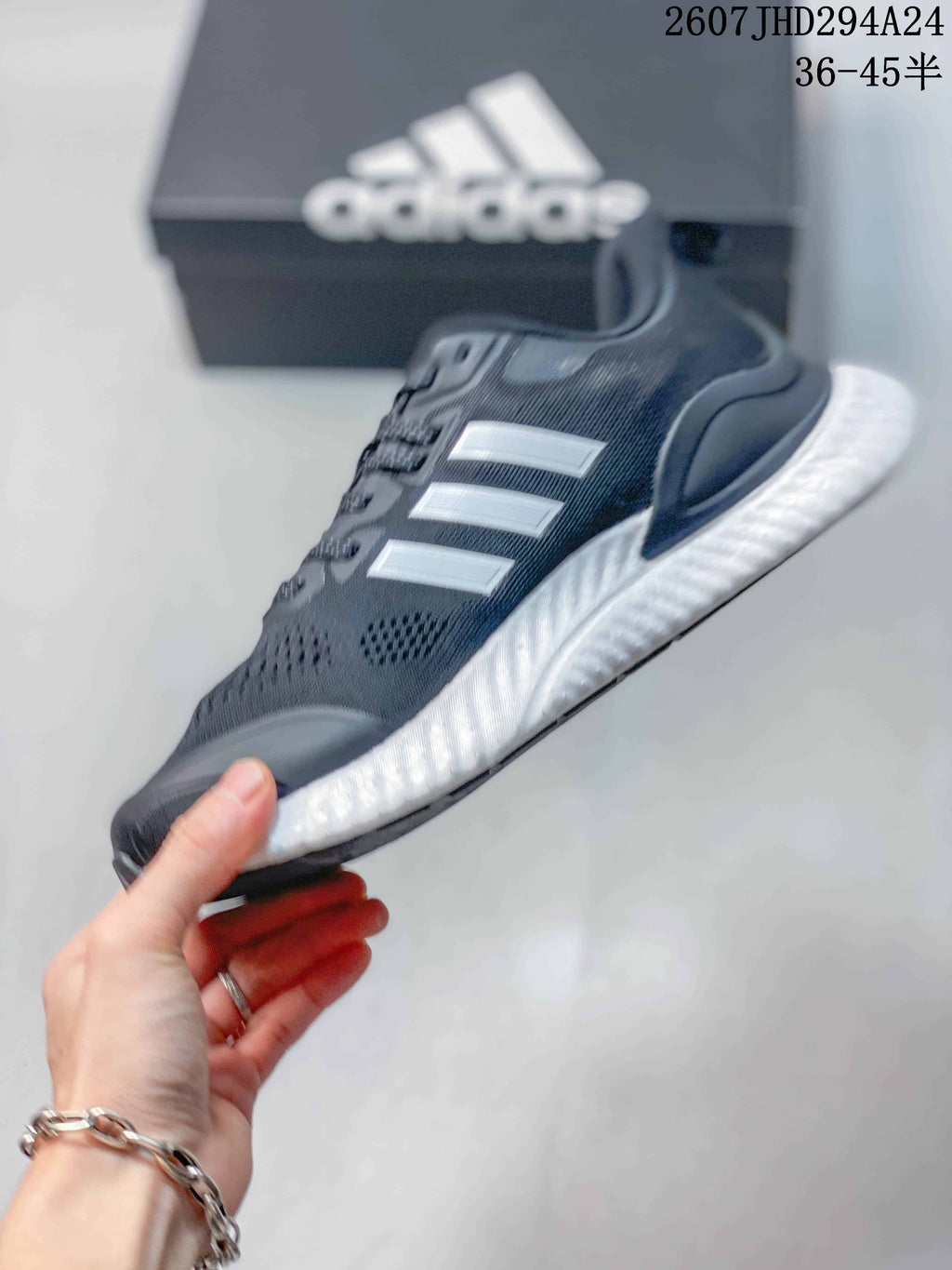 adidas Switch FWD Running Shoes Dark Gray with White Accents