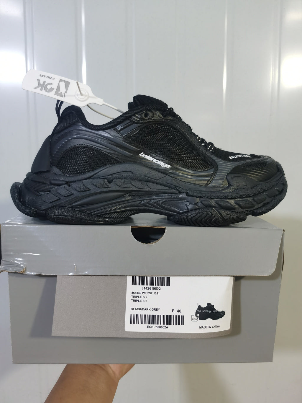 Balenciaga Triple S 2 Sneakers Black Dark Grey 865849