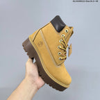 Timberland Mid-Top Lace-Up Boots in Wheat