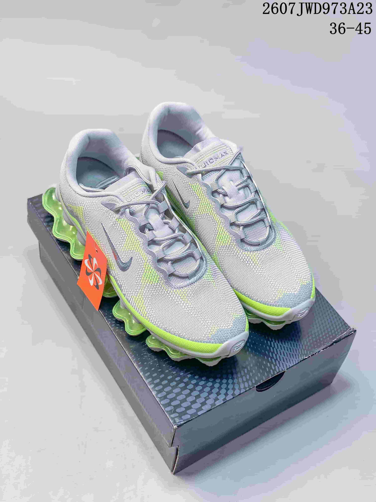 Nike Air Liquid Max Low-Top Sneakers Gray Neon Green